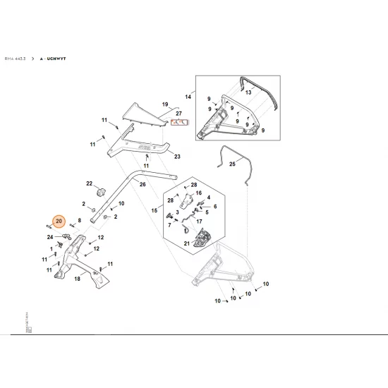 STIHL Śruba z kołnierzem WA40 716 6800